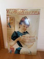Vintage Knorr Blechschild  grosses Werbeschild  74 × 50 cm