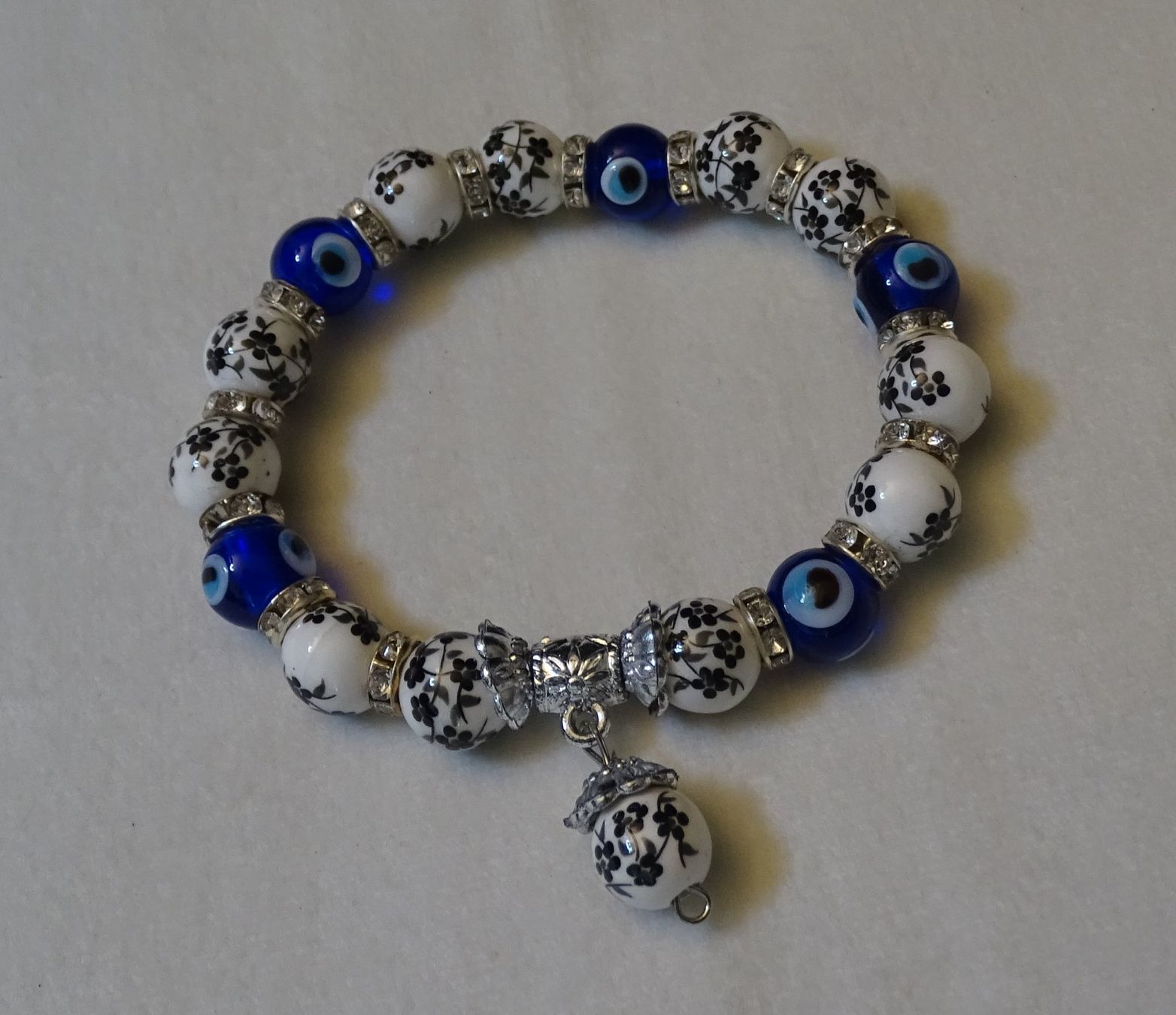 Bracciali & Braccialetti: ***TOP*** Weissblauer Stein Perlenarmband ***TOP*** – Usato da Zofingen venduto da Felix459 1