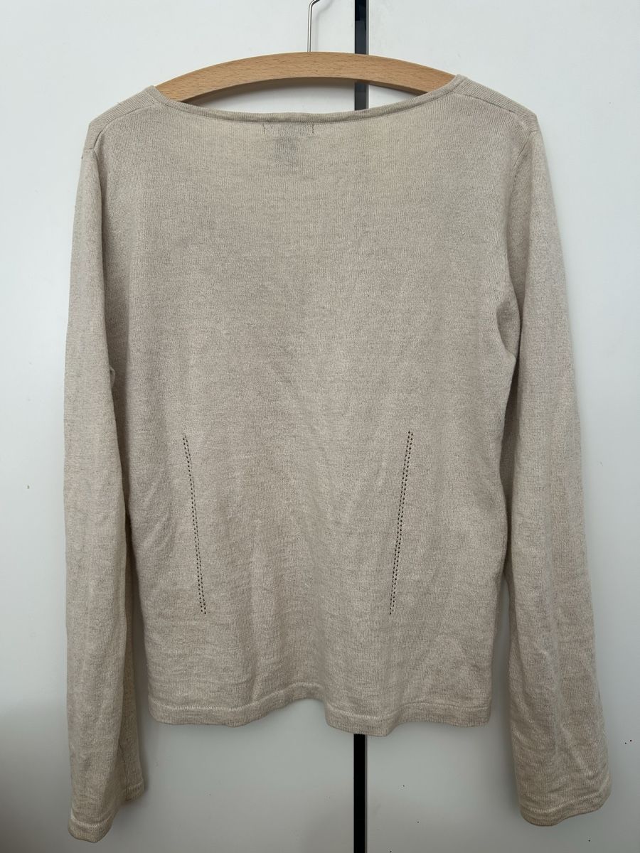 H&M Maglioni & Felpe: Damen Pullover H&M V-Ausschnitt beige Grösse S – Usato da Bern venduto da Vintage_Flexu 3