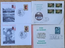 Österreich Briefmarkensammlung im Album + Ersttagsbriefe