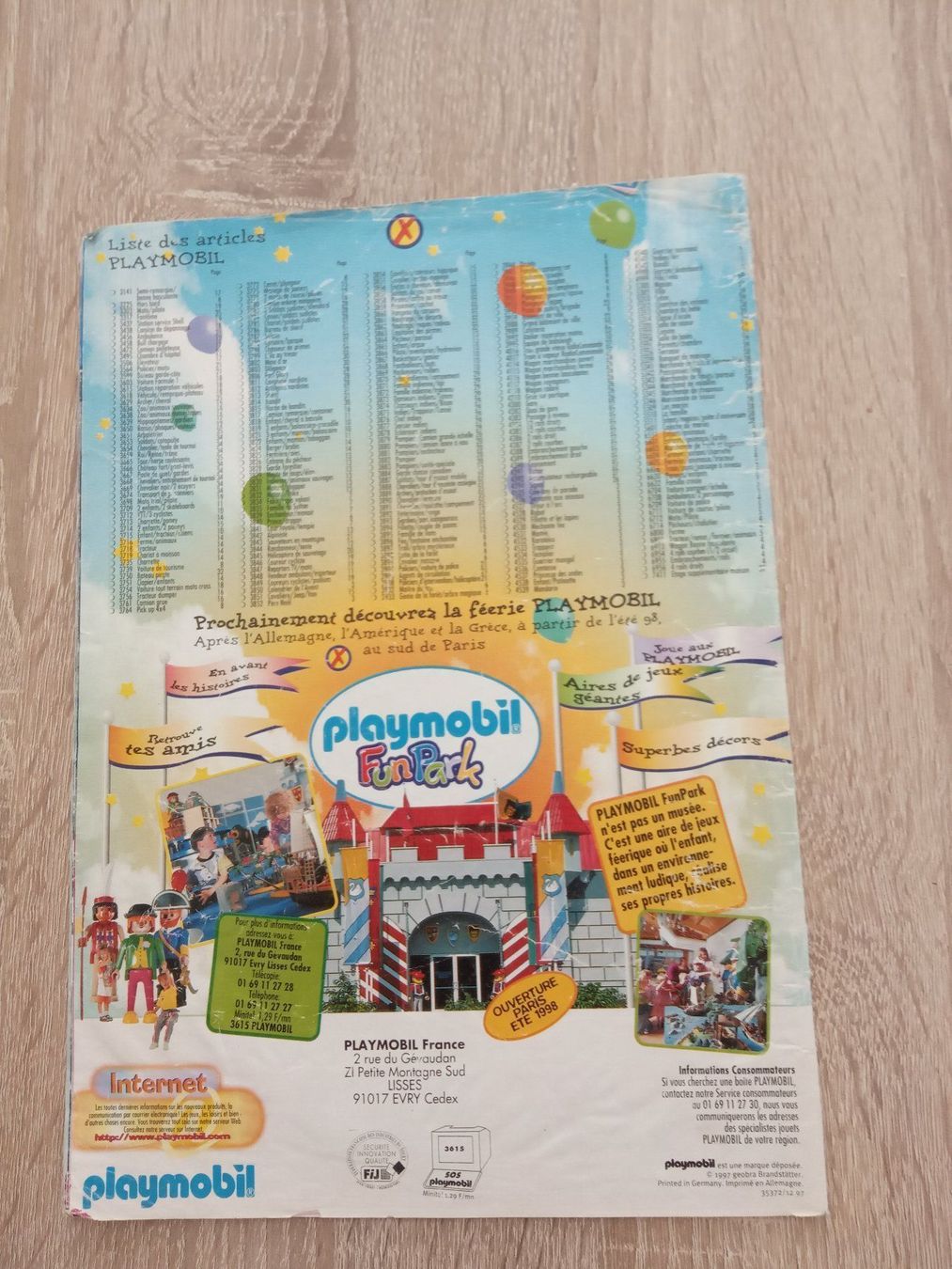 Documenti: Catalogue Playmobil 1998 FR – Usato da Champtauroz venduto da Ozu917 1