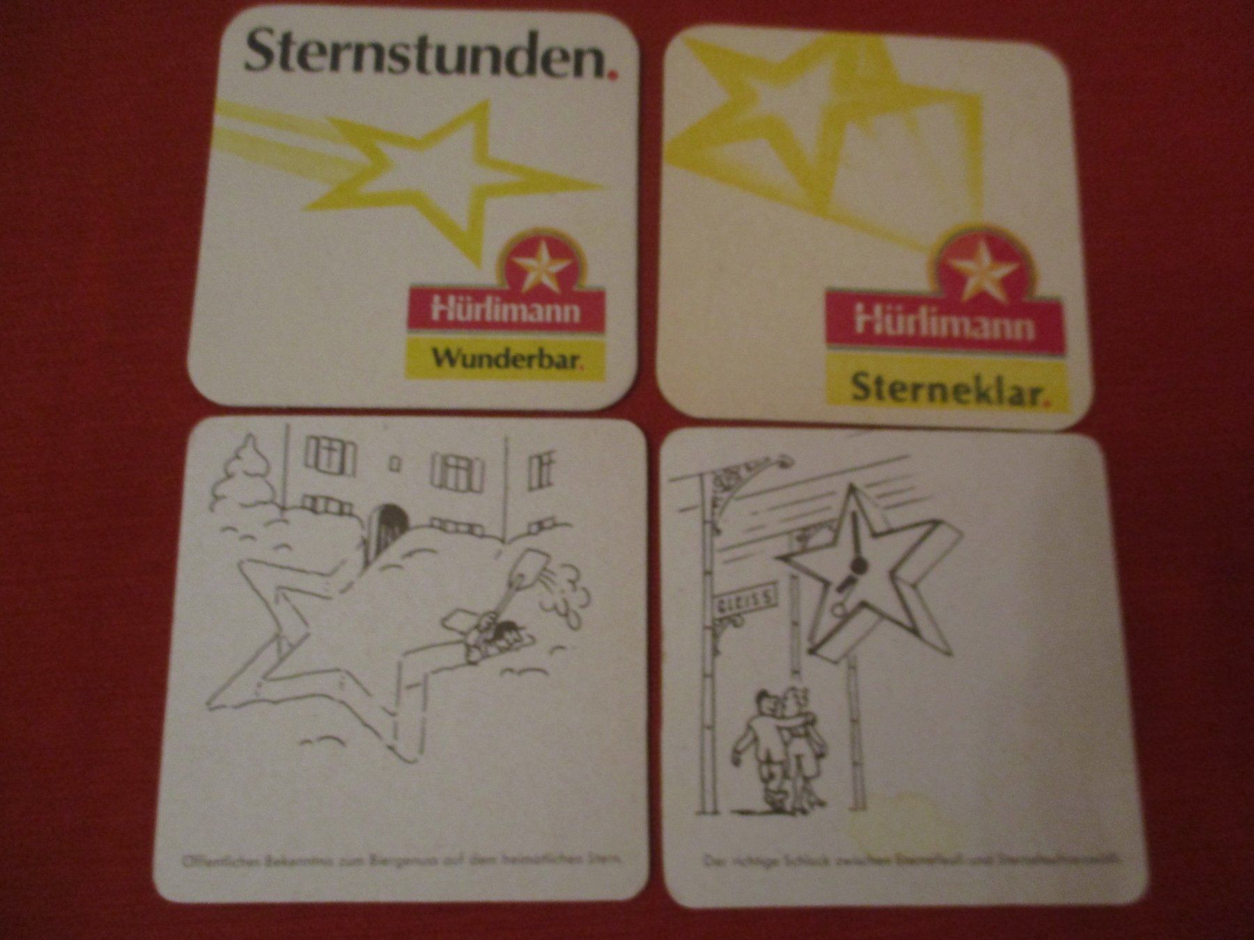 Hürlimann Sottobicchieri: Bierdeckel Hürlimann Sternbräu – Usato da Birsfelden venduto da alles-muss-raus