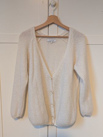 Studio Parisien Cardigan, Size 1/S, warm & white