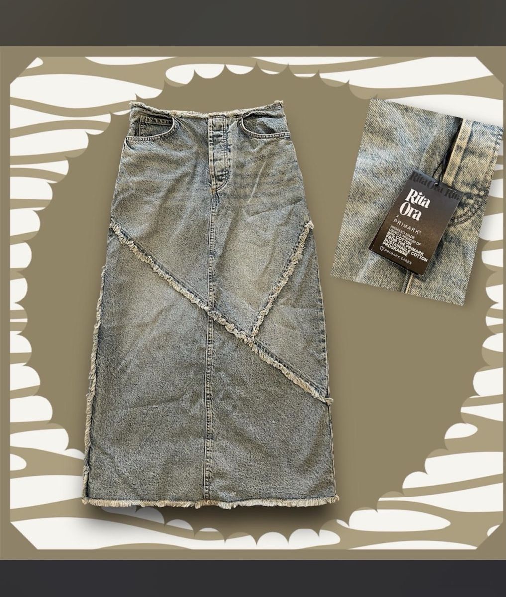 Primark Gonne: Rita Ora x Primark Denim Maxi Skirt – Nuovo e nell'imballaggio originale da Arbedo venduto da Ali_OW