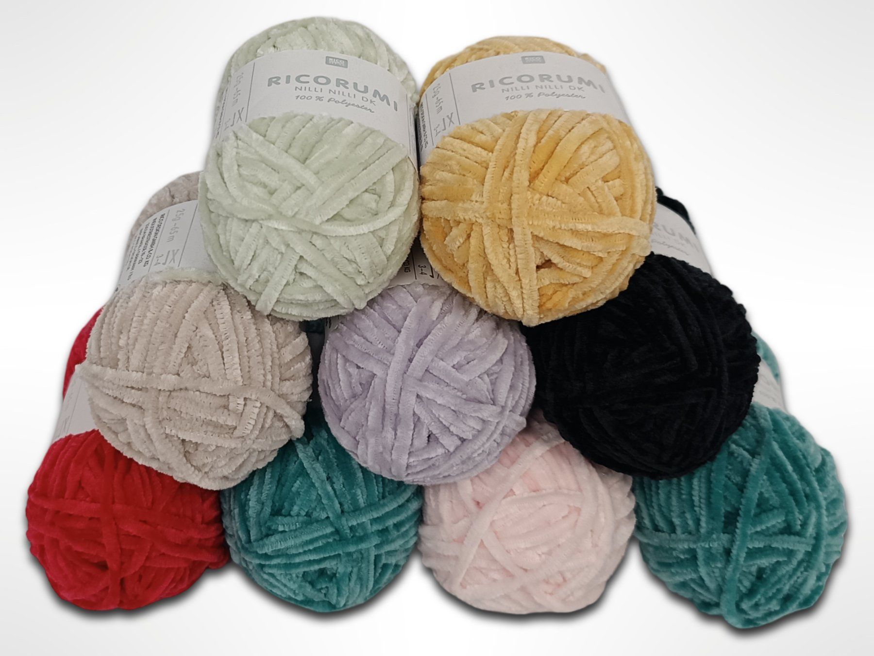 Wolle: RICO DESIGN flauschiges Garn gemischt 9 Stk. – Neu (gemäss Beschreibung) aus Suhr von Restwert_Suhr 1
