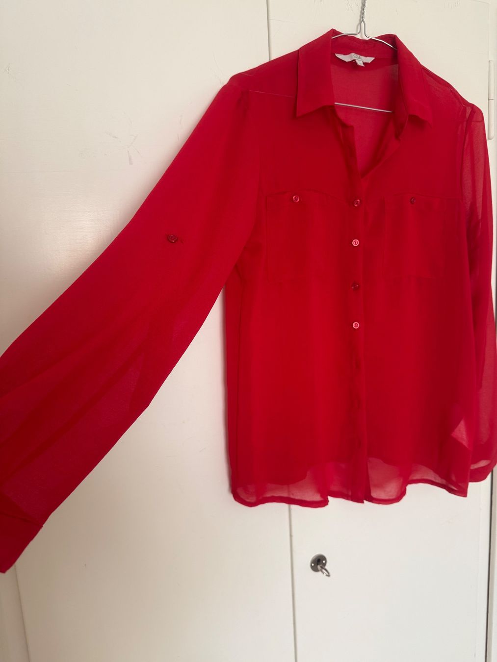 C&A Camicette: Rote Bluse von Clockhouse, Grösse L – Usato da Zürich venduto da Herbion1 1