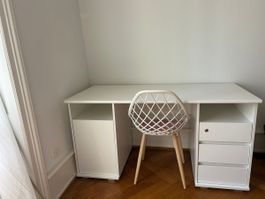 Schreibtisch Weiss mit Schubladen – Perfekt fürs Homeoffice