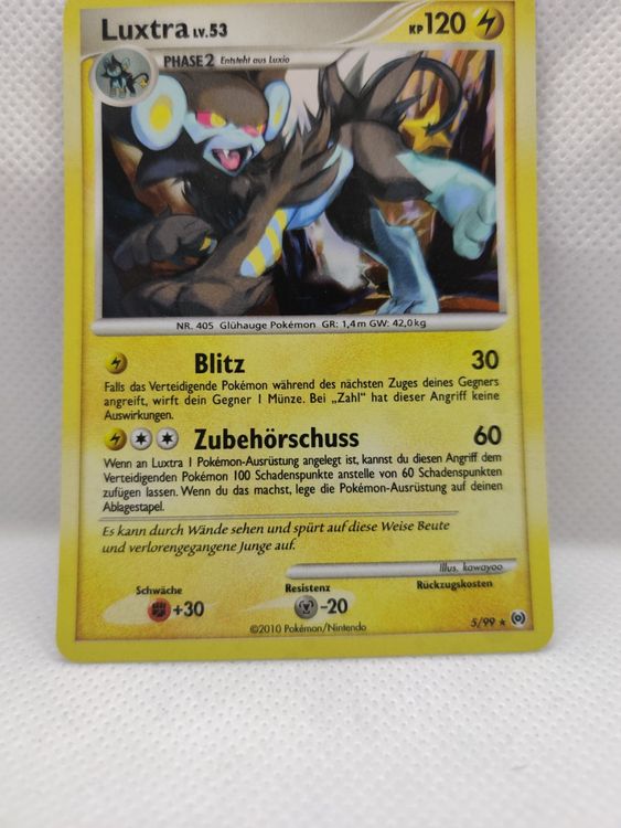Luxtra Arceus Set Pokemon Karte Holo TCG 2009 (Gebraucht) in ...