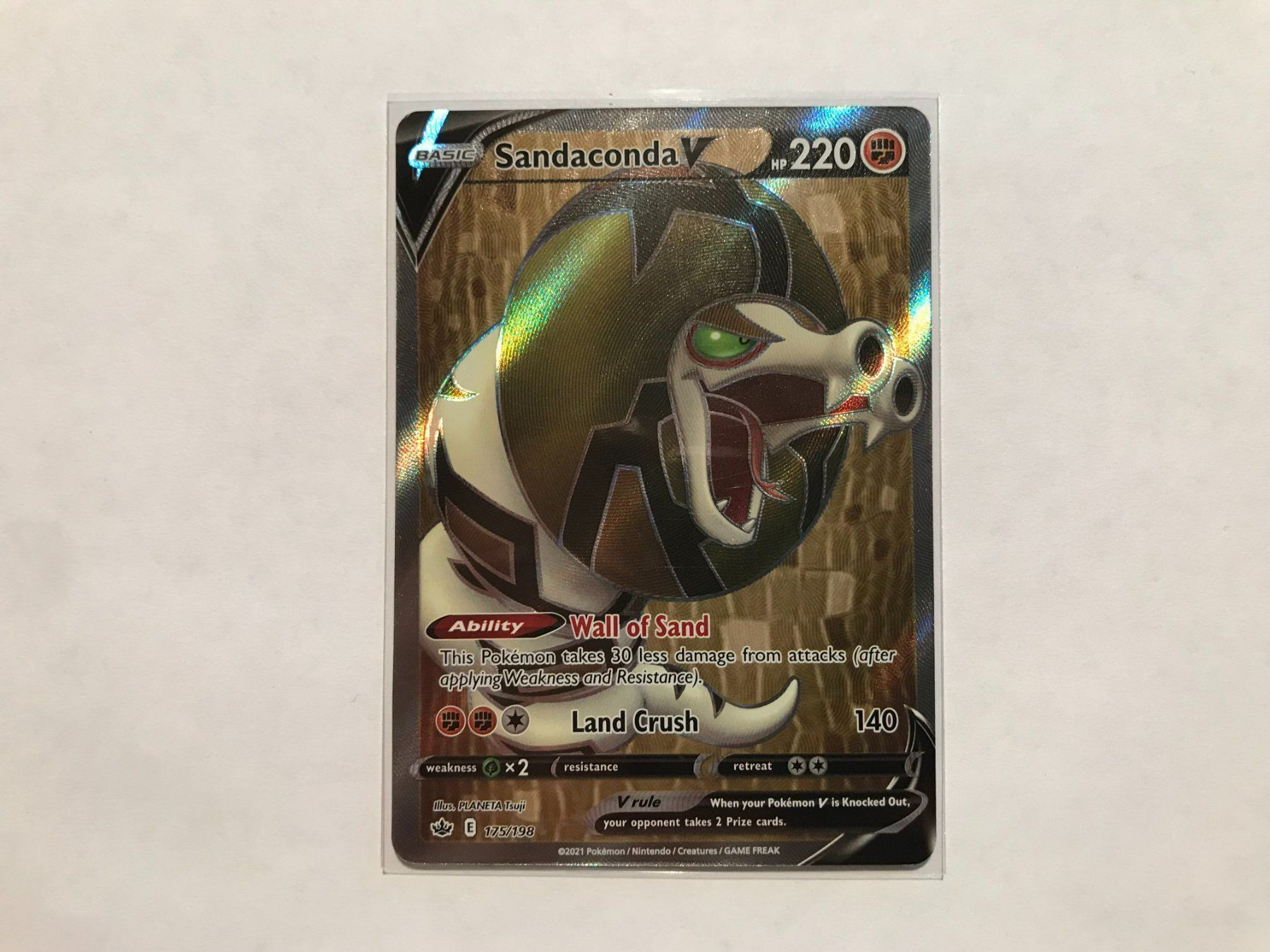 Pokémon Carte collezionabili: Sandaconda V Fullart EN – Usato da Hagendorn venduto da Pokecollectorch