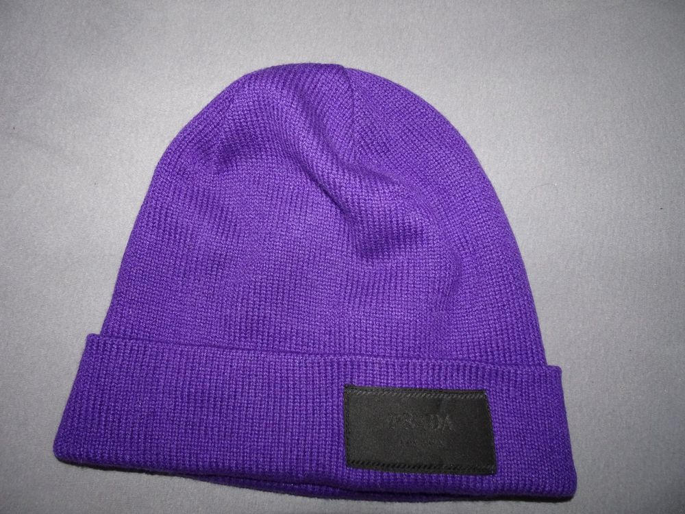 prada mütze schwarz