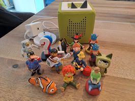 Tonie-Set grün mit 14 Figuren und Ladegerat Tonie Toniebox