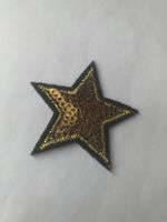 Stern Pailletten Gold Badge / Aufnäher