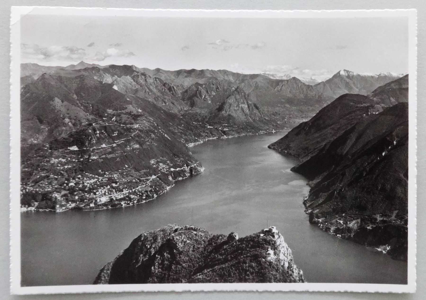 Ansichtskarten: Monte Brè e Lago di Lugano – Gebraucht aus Fétigny von Billy2miny