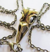 Halskette Vogelschädel Bird Skull Gothic Steampunk