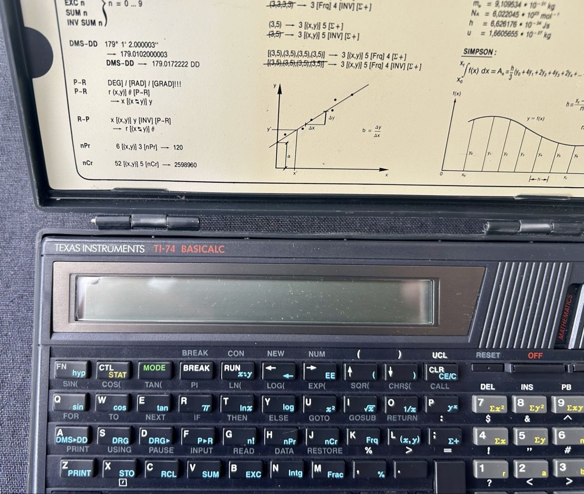 Texas Instruments Calcolatrici tascabili: Texas Instruments TI 74 Basicalc – Usato da Frauenfeld venduto da Colonia64 1