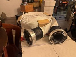 Bauschlauch 75mm mit Storz 75B Anschlüssen, 20m, neu