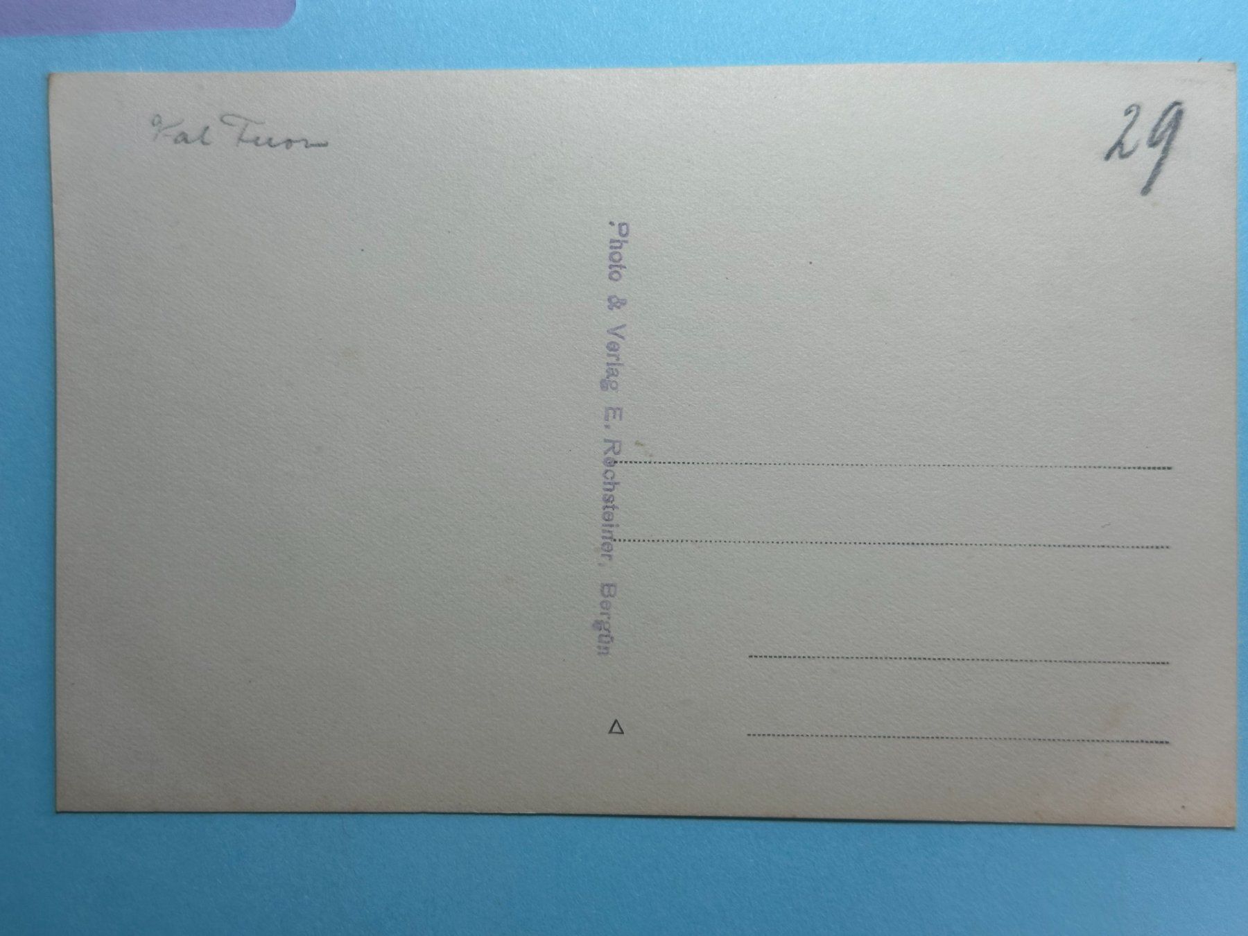 Cartes postales: Val Tuors – D'occasion à Steg VS par danwer74 1