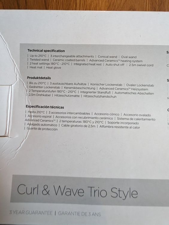 BaByliss Curl & | auf - Kaufen Ricardo neuwertig Styler Trio Wave