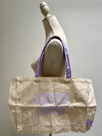 🤍 Shopper / Tasche von „Nespresso“ beige/lila, neu & OVP 🤍