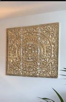 Wanddekoration geschnitzt goldfarben 3 Teile