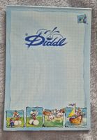 Diddelblock mit Abreisszettel
