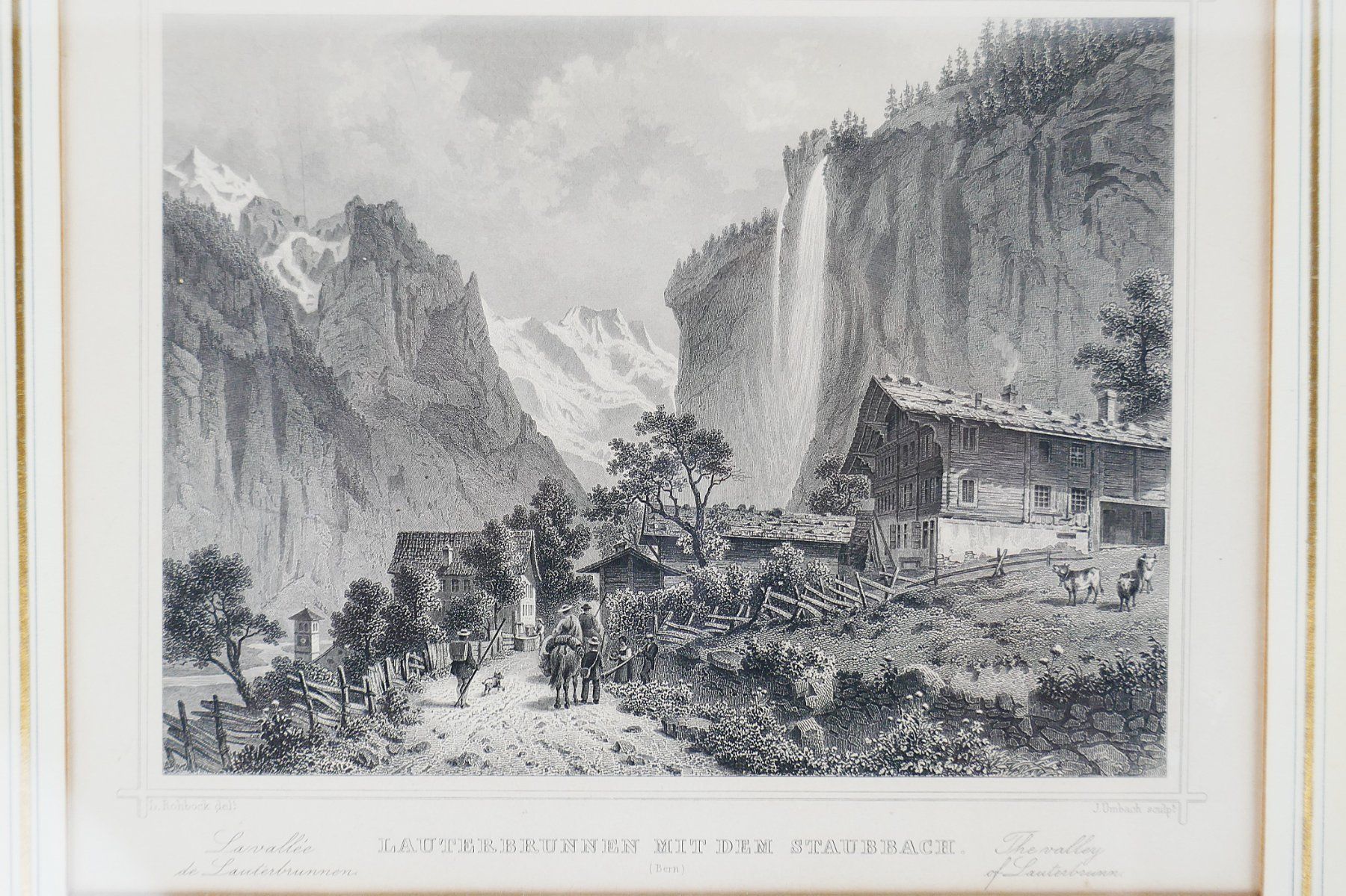 Incisioni: Stahlstich von Lauterbrunnen – Usato da Urtenen-Schönbühl venduto da Restwert_Schoenbuehl 1