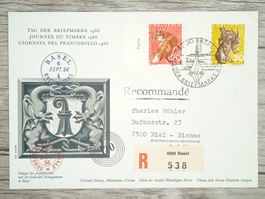 TR07 Enveloppe + Timbre Suisse 1966