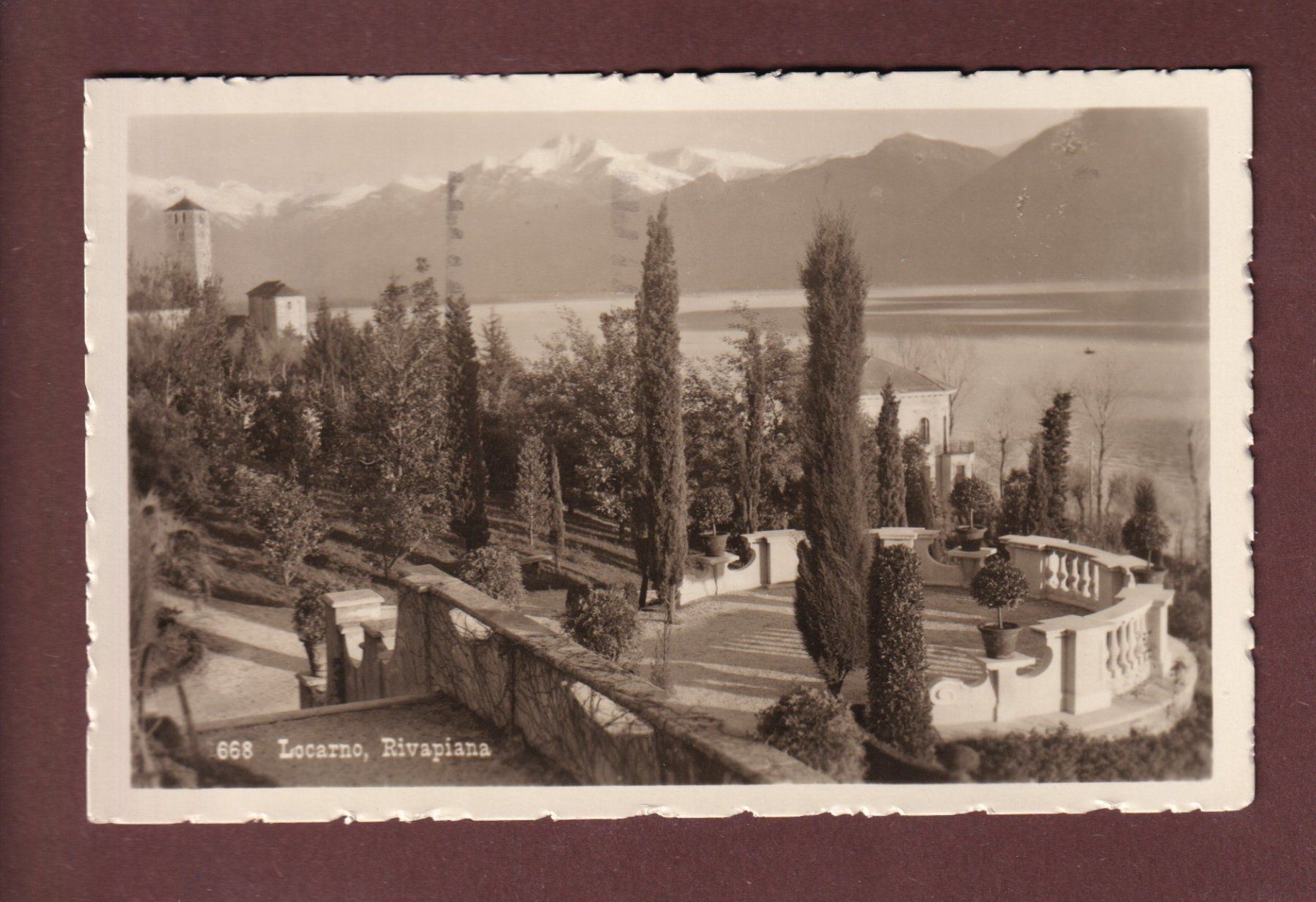 Cartoline postali: LOCARNO - Rivapiana - 1936 – Usato da Pully venduto da nicecards-shop