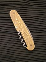 Sackmesser mit Turner-Motiv und Korkenzieher, Jugendstil