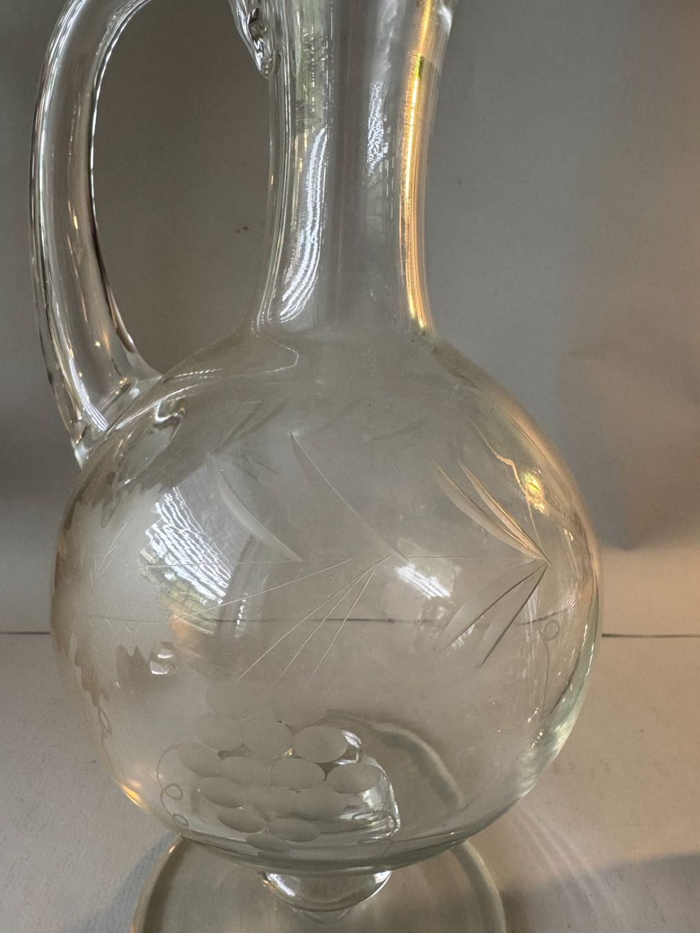 Carafes: Zwei Glaskaraffen mit Zapfen – D'occasion à Murten par Bodoni59 3