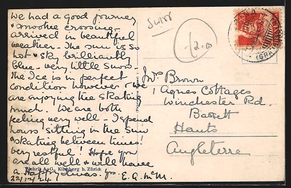 Cartes postales: AK Celerina, Cresta Palace im Winter – D'occasion à Berlin par bartko-reher 1