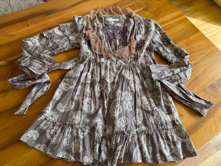 Kleid Odd Molly Tunika Grösse 1 Paisley Stickerei w NEU