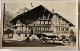 Fotokarte E. Meerkämper, Hotel Schweizerhaus, Maloja, 1933