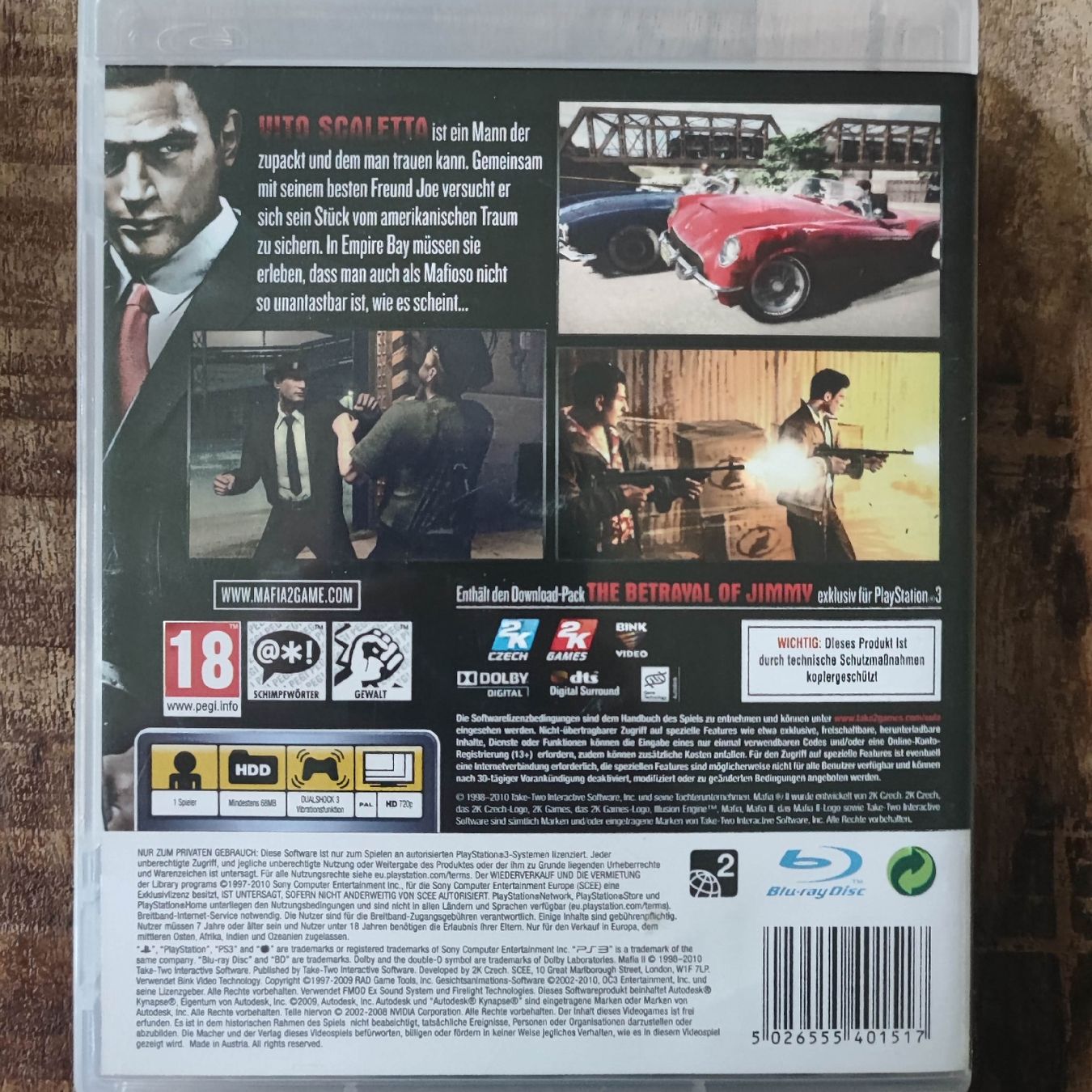 Sony Spiele: Mafia II - PS3 - Ab 18 Jahren! Action Game – Gebraucht aus Dübendorf von kb86_MOVIE 1
