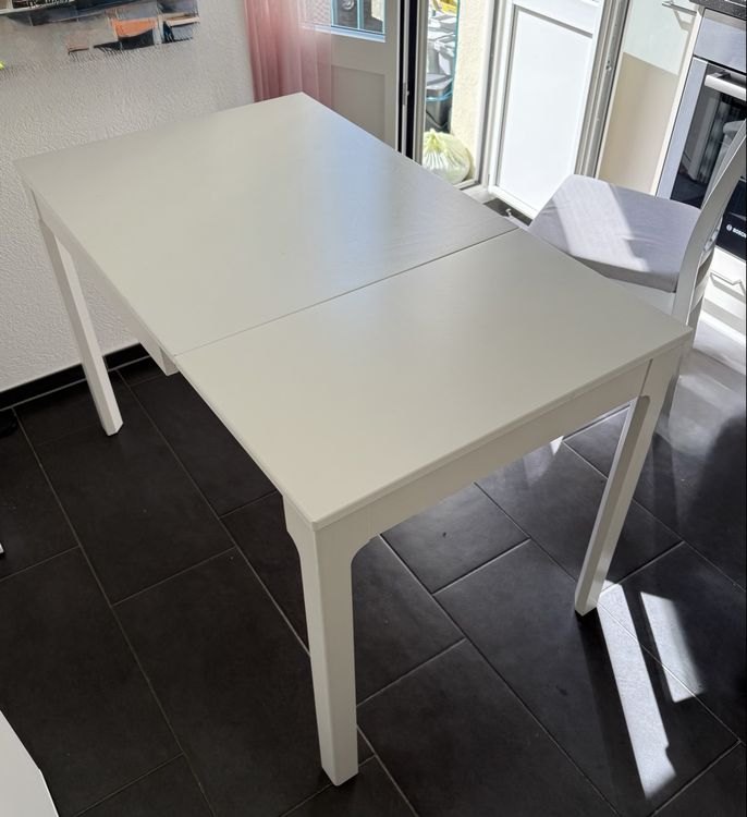 Weisser Ausziehtisch IKEA EKEDALEN 80/120cm (Gebraucht) in Luzern