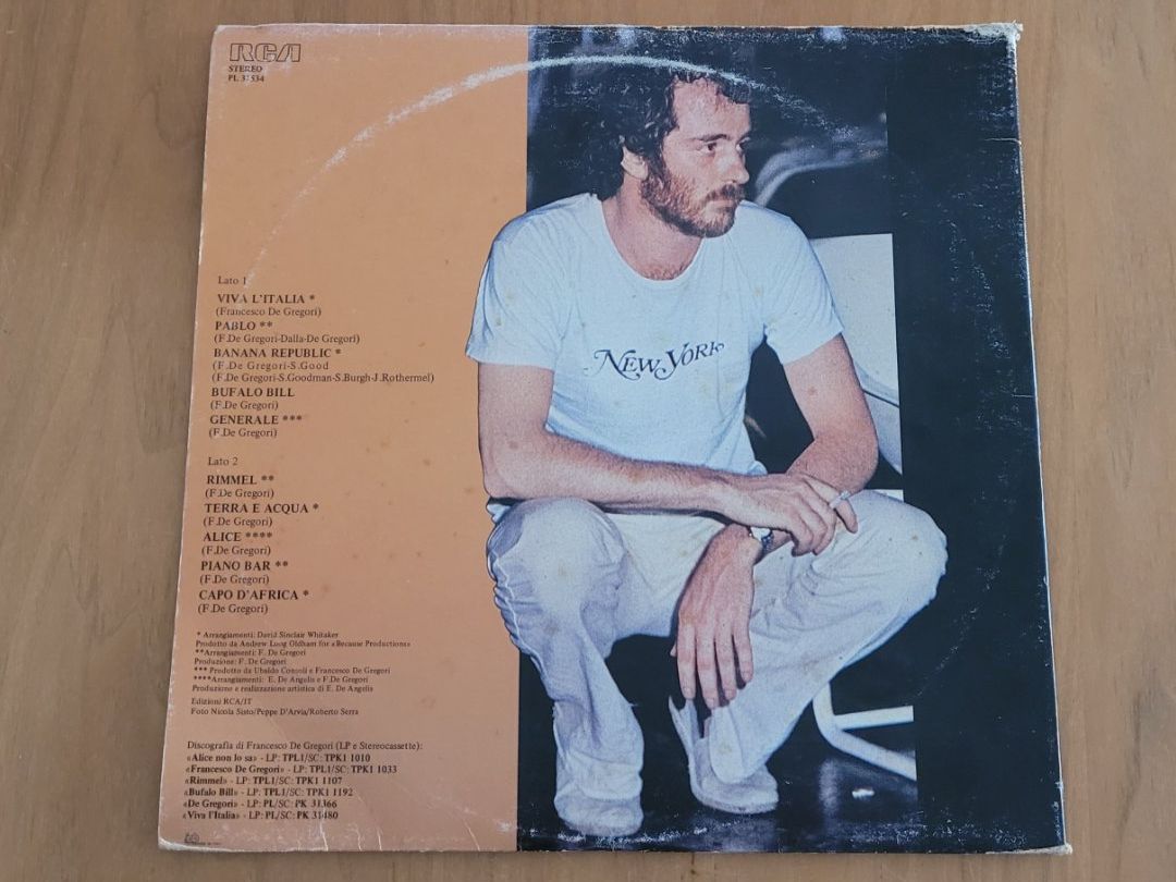 Vinyles: LP  Francesco De Gregori – D'occasion à Martigny par MZ-67 2