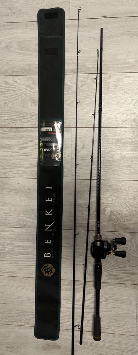 Canne da pesca: Canne à pêche casting Benkei avec Shimano Curado – Nuovo (secondo la descrizione) da Carouge GE venduto da Livie01 1