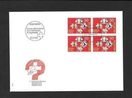 FDC Nr. 805 Viererblock ET Bern 20.11.1990