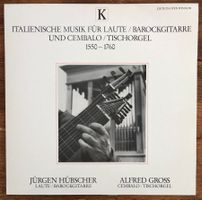 Hübscher/Gross – Italienische Musik Für Laute...1550 –1760