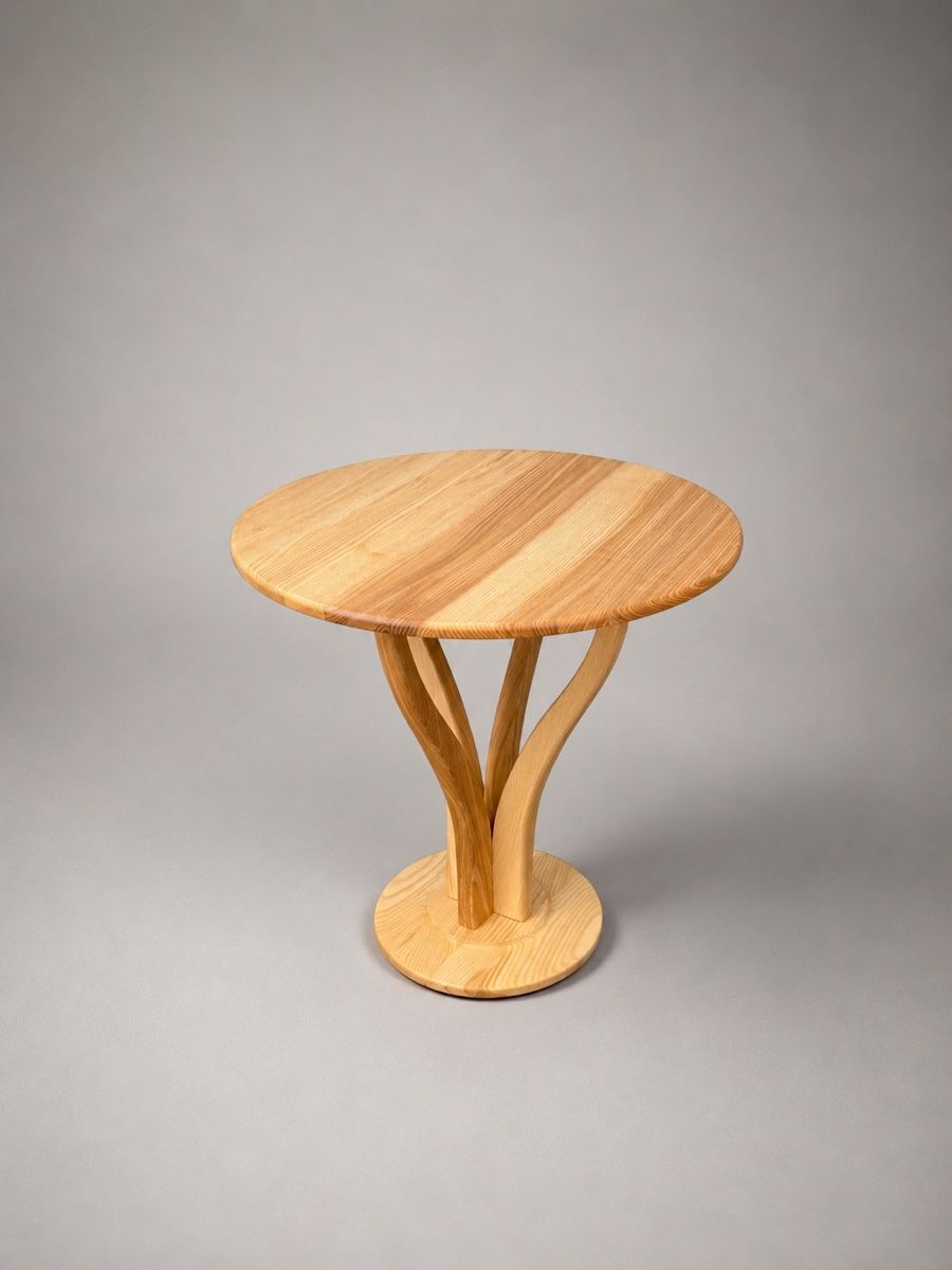 Tables: Beistelltisch aus massiver Esche – Neuf (Voir description) à Zwillikon par EichenlaubWoodwork 2