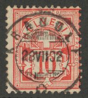 CH - Ziffermuster - Zst. Nr. 61 - Kardolf TG - Vollstempel