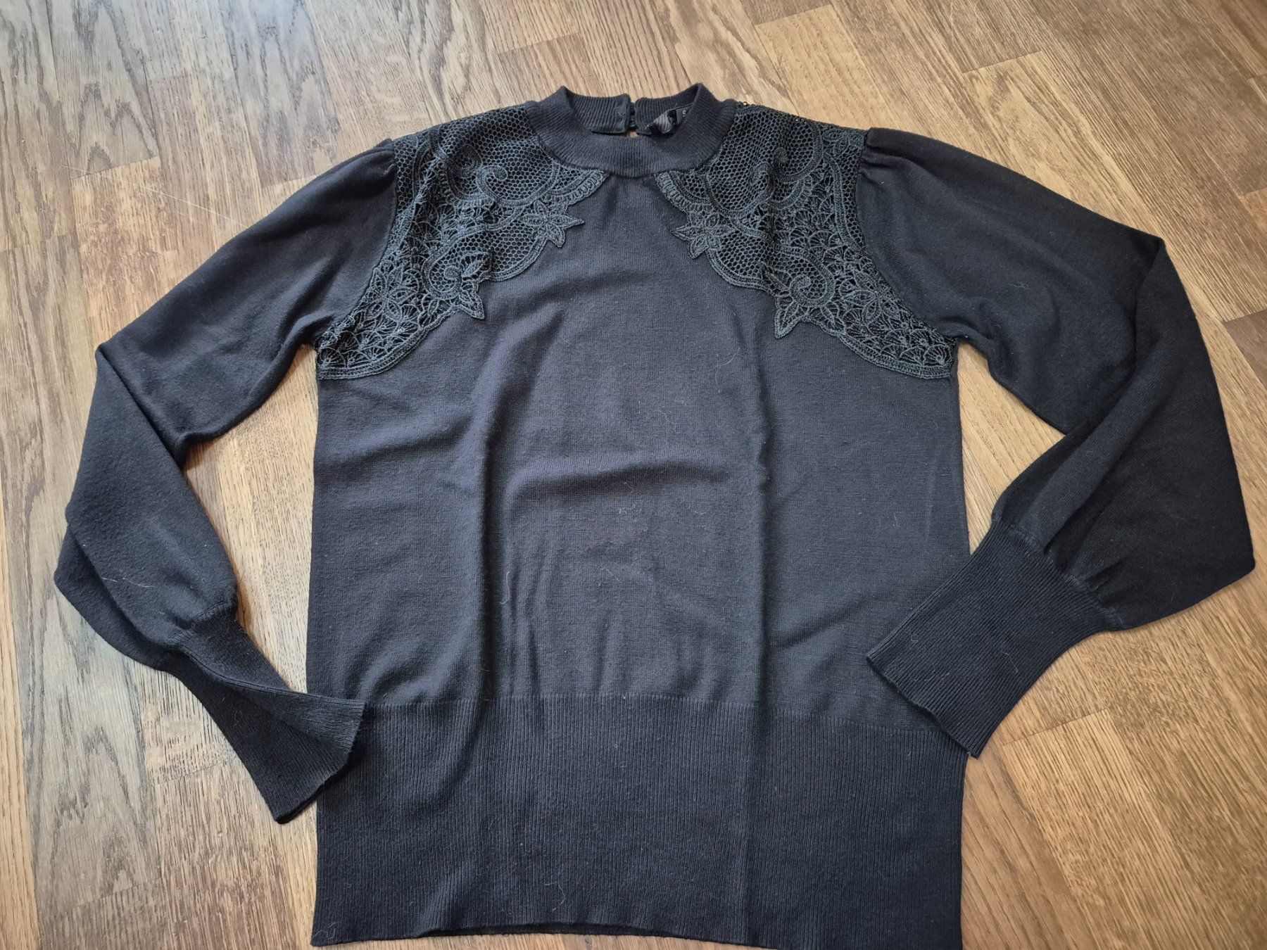Maglioni & Felpe: Black Soft Rebels pullover lace details size S – Usato da Zürich venduto da monadiederich