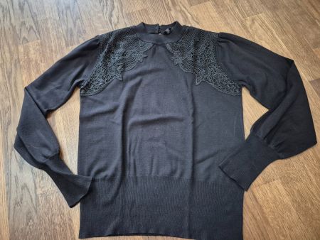 Black Soft Rebels pullover lace details size S