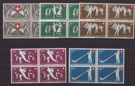 1951 Pro Patria Série bloc de 4 neuf **