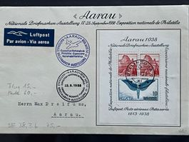Aarau Block, Luftpost, 1938