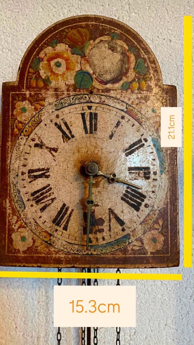 Orologi: Kleine antike Wanduhr mit Gewichten – Usato da Winterthur venduto da LittleAngel7 2