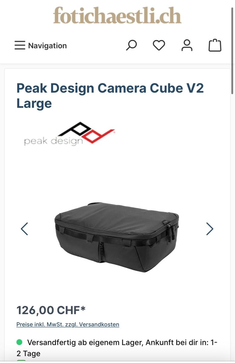 Taschen: Peak Design Roller Pro mit Camera Cube L, NEU – Neu und originalverpackt aus Sarmenstorf von Nathaliie_21 7