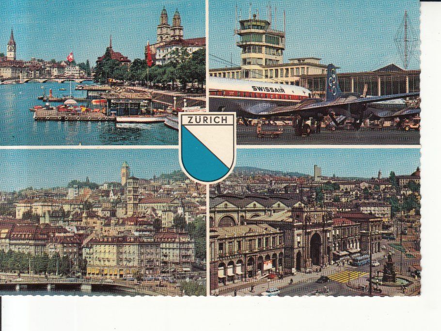 Cartoline postali: Zürich ca. 1960 – Usato da Bürglen TG venduto da StampGraf