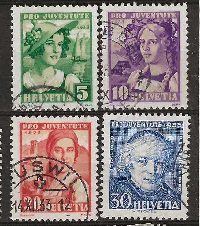 Tutti i francobolli: PJ033 - Pro Juventute 1933 obl. – Usato da Trélex venduto da Phil_Albert