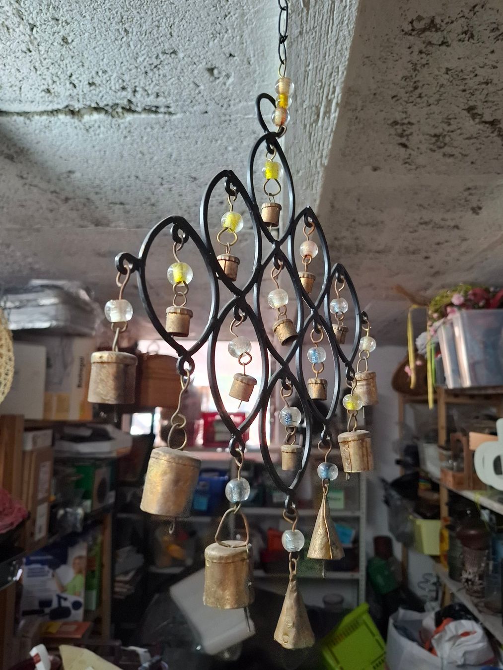 Sonstige Dekorationen & Accessoires: Windspiel mit Glöckchen und Perlen Metall vintage – Gebraucht aus Schönholzerswilen von clyde123 1